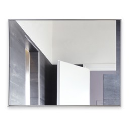 Зеркало прямоугольное в алюминиевой раме М-345 (80х60)