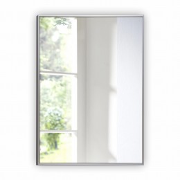 Зеркало прямоугольное в алюминиевой раме M-411 (100х70)