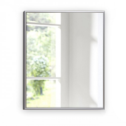 Зеркало прямоугольное в алюминиевой раме M-412 (60х50)