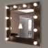 Зеркало с подсветкой гримёрное ЗП-96 (70х70)