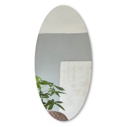 Зеркало овальное со шлифованной кромкой А-012 (110х50)