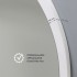 Зеркало "MF-2  60120c white" (600*1200 мм) в раме МДФ, цвет - "белый"
