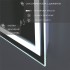 Зеркало с фронтальной подсветкой, с сенсорной кнопкой и подогревом Dallas 9070sh-6 (90х70 см)-холодный свет/ светонепропускающий короб