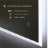 Зеркало с фоново-фронтальной подсветкой и сенсорной кнопкой Dublin 8070s-6 (80*70 см) - холодный свет