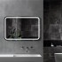 Зеркало с фронтальной подсветкой  и датчиком движения Lima 8060d-6 (80*60 см) в непрозрачном коробе/холодный свет