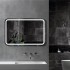 Зеркало с фронтальной подсветкой, подогревом  и датчиком движения Lima 8060dh-6 (80*60 см) в светонепропускающем коробе/холодный свет