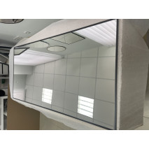 Зеркало прямоугольное с УФ-окантовкой (140х70 см) 1 шт, уценка